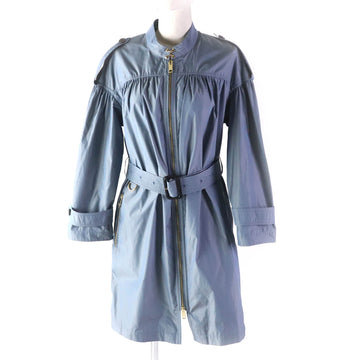 Burberry Polyester Spring Coat Blue Women