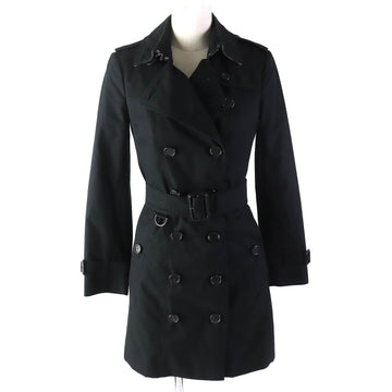 Burberry Cotton Trench Coat Black Women