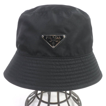 PRADA hat 2HC137 recycled polyamide black L
