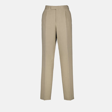 Pantalon à pinces en laine