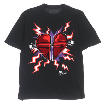 PRADA Short sleeve T-shirt UJN317 cotton black S
