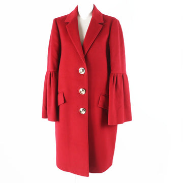 Burberry Wool Cashmere Coat with Gold Logo Button