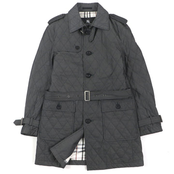 Burberry Quilted Trench Coat Dark Gray M