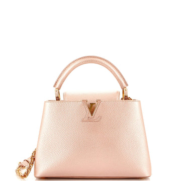 Braided Chain Capucines Bag Taurillion Leather BB