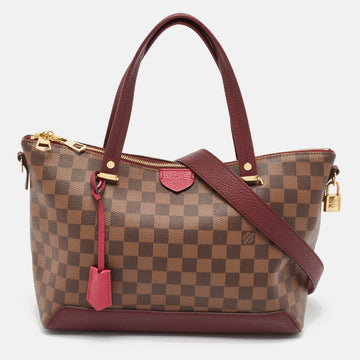 Fuchsia Damier Ebene Canvas Hyde Park Bag