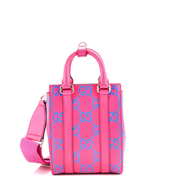 Convertible Open Tote EC Embossed Perforated Leather Mini