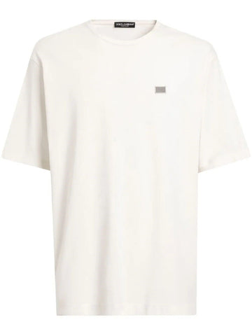 Dolce & Gabbana Men Short Sleeve Crew-Neck T-Shirt
