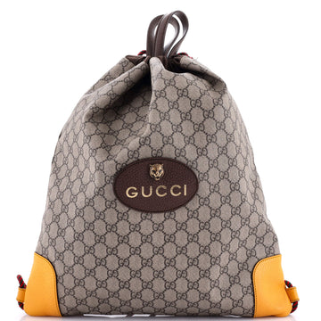 Neo Vintage Drawstring Backpack EC Coated Canvas Large