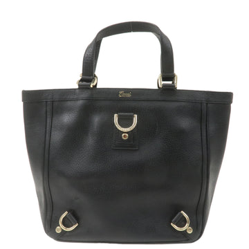 GUCCI Abbey Leather Tote Bag Hand Bag Black 130739