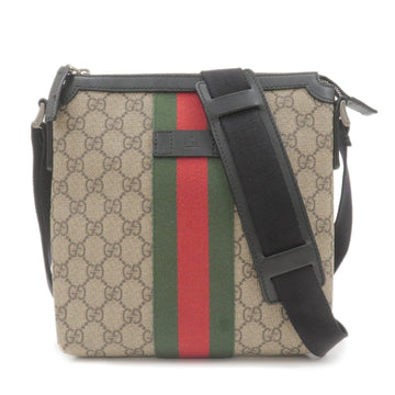 GUCCI Sherry CS Supreme Leather Shoulder Bag Beige 471454