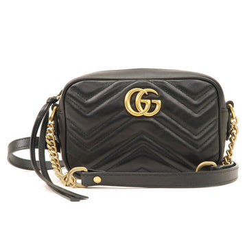 GUCCI CS Marmont Quilting Leather Chain Shoulder Bag 448065