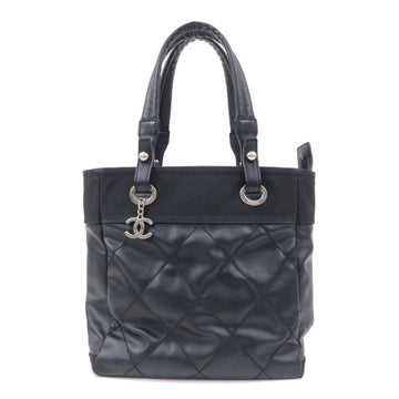 Chanel Paris Biarritz Coated Canvas Leather Tote Bag PM A