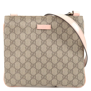 GUCCI CS Plus CS Supreme Leather Shoulder Bag Pink 201538