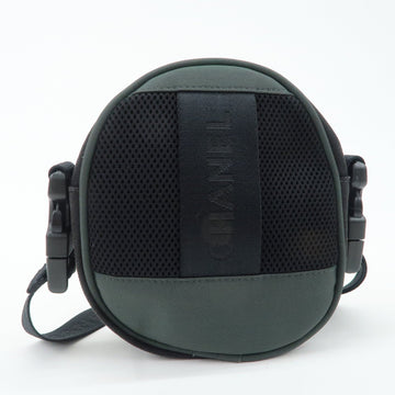 CHANEL COCO Mark Sport Canvas Shoulder Bag Black A23300 Used