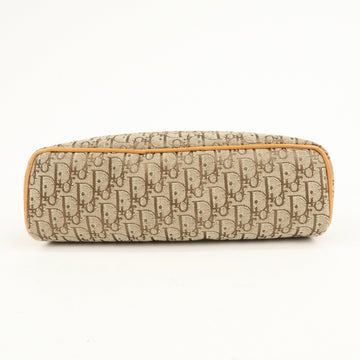 Christian Dior Trotter Canvas Leather Pen Case Pouch Brown Used