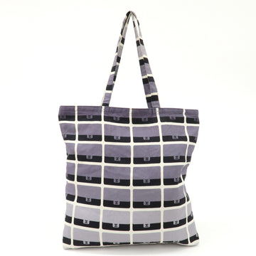 CHANEL Matelasse Cotton Jersey Lambskin Chain Shoulder Bag Eco Bag Used