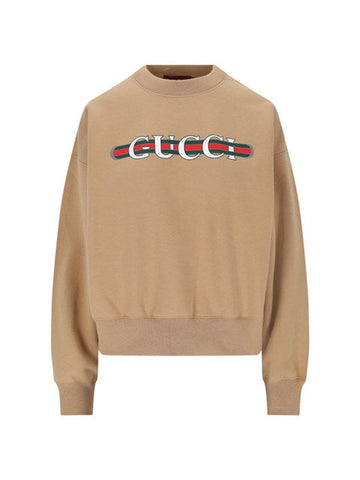 Gucci Women Logo Crewneck Sweatshirt