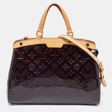 Amarante Monogram Vernis Brea MM Bag