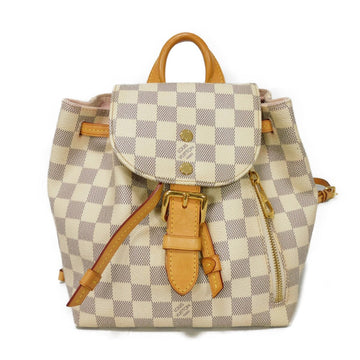 LOUIS VUITTON Backpack N44026 Damier Azul Canvas x Natural Cowhide Leather x Microfiber Rose valerine Damier Azur Speron BB Women