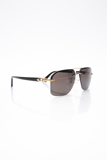 CARTIER C Decor Black and Gold Sunglasses (New)