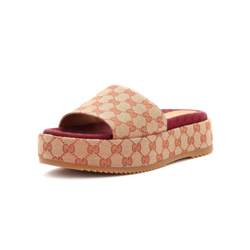 Women's Angelina Platform Slide Sandals EC Canvas