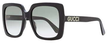 Gucci Women's Crystal Logo Sunglasses EC0418S 001 Black 54mm