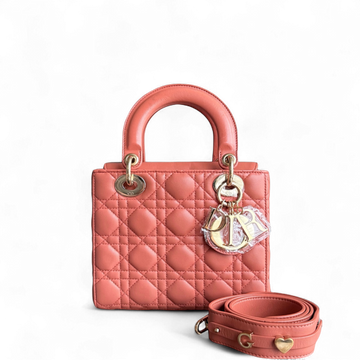 Dior Lady Small ABC Flap - Cannage Lambskin Caramel Gold Hardware MyABC