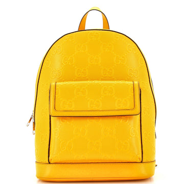 Pocket Backpack EC Embossed Perforated Leather Large