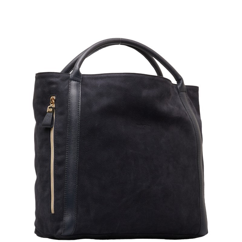 See by Chloe Leather Tote Handbag Navy in Very Good Condition