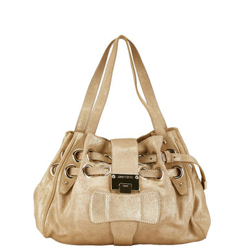 Jimmy Choo Leather Tote Bag Gold