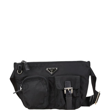 Prada Nylon Triangle Logo Waist Bag in Very Good Condition