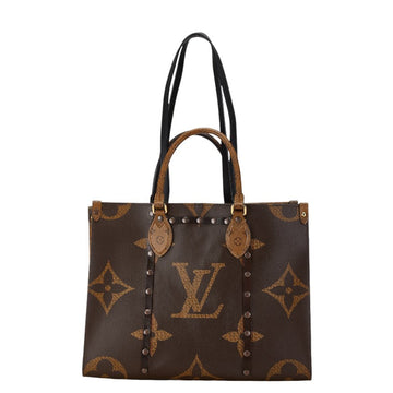 Louis Vuitton OnTheGo MM Handbag M45321 Brown PVC Leather in Very Good Condition