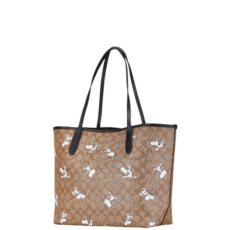 Coach Signature Peanuts Snoopy Tote Bag