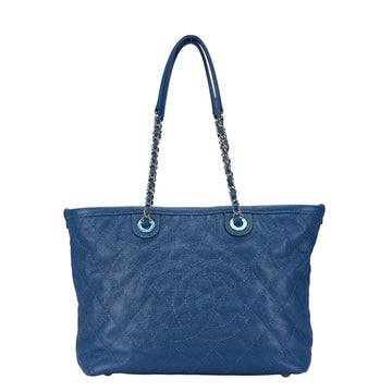 Chanel Caviar Skin Matelasse Coco Mark Chain Tote