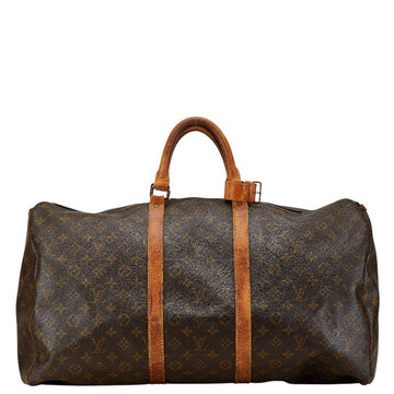 Louis Vuitton Monogram Keepall 55 Boston Bag
