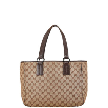 Gucci CS Canvas Leather Tote Bag 113017