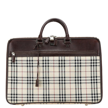 Burberry Nova Check Canvas Leather Briefcase