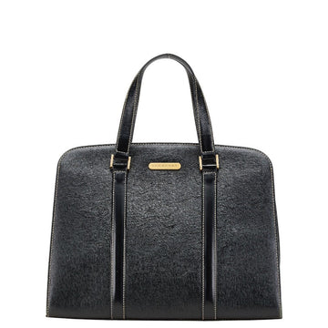 Burberry Shadow Horse Nova Check Leather Handbag