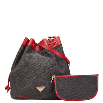 Saint Laurent PVC Leather YSL Logo Shoulder Bag