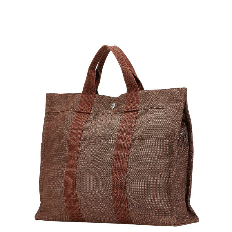 Hermes Herline Canvas Tote Bag