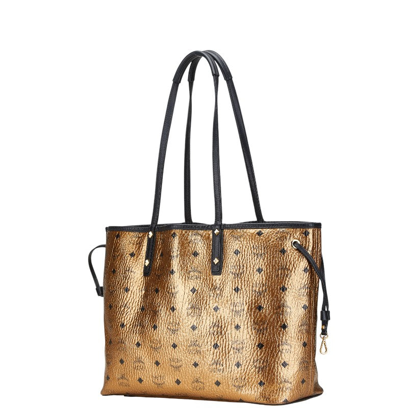 MCM Visetos Monogram Leather Tote Bag
