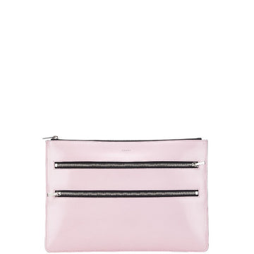 Celine Pink Leather Clutch Bag