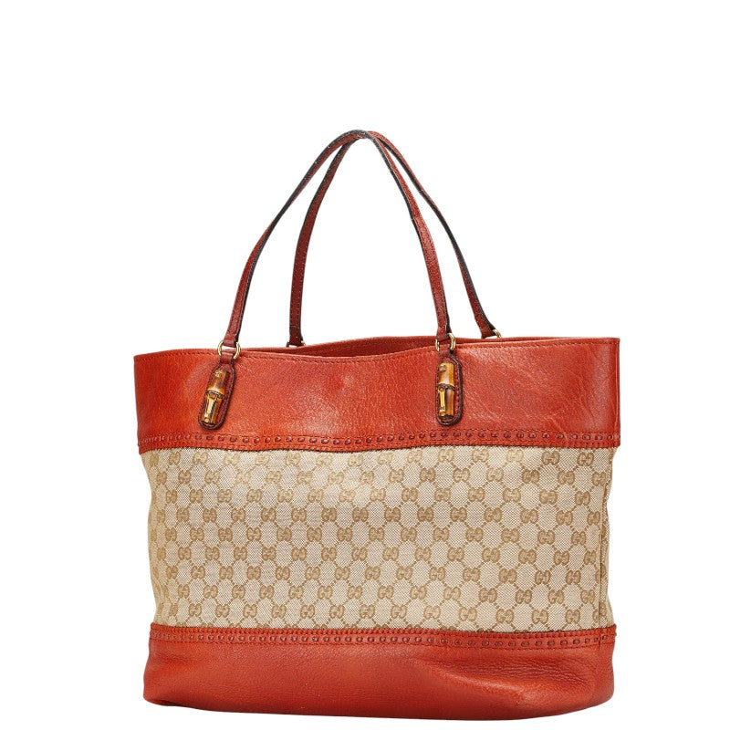 Gucci CS Canvas Bamboo Tote Bag 339000