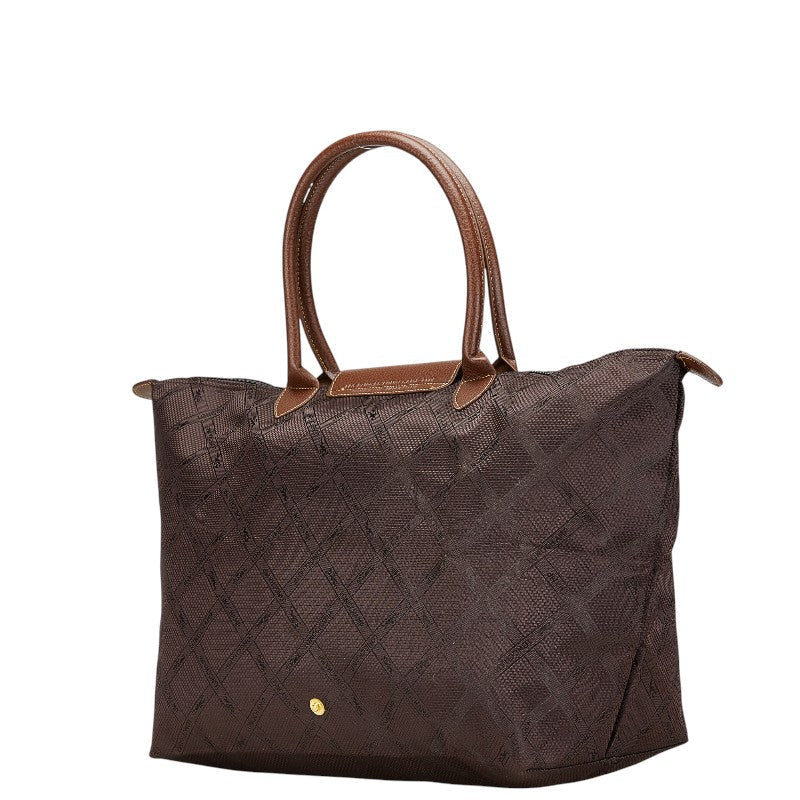 Longchamp Nylon Leather Le Pliage Tote Bag