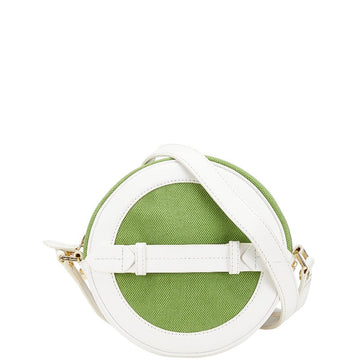 Tory Burch Canvas Leather Shoulder Bag