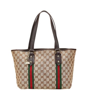 Gucci CS Canvas Sherry Line 2way Bag 137396