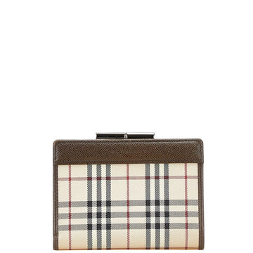 Burberry Nova Check Canvas Leather Wallet