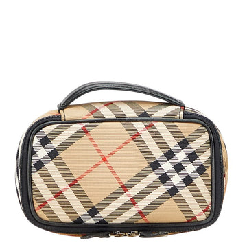 Burberry Nova Check Canvas Leather Pouch
