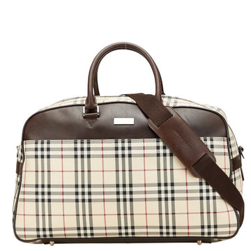Burberry Nova Check Canvas Leather 2way Bag