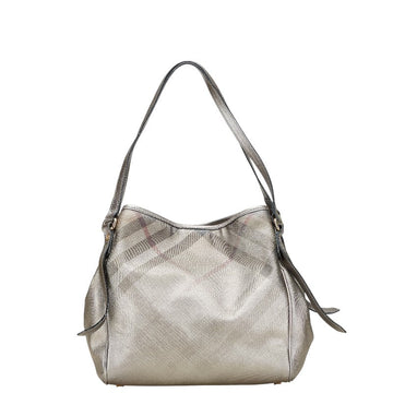 Burberry Check PVC Leather 2way Bag